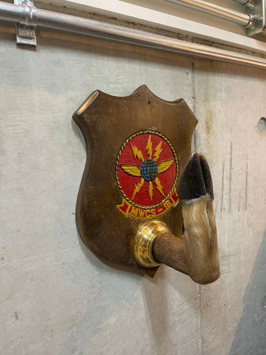 ヴィンテージ 鹿脚 フック 壁掛け プレート コート掛け