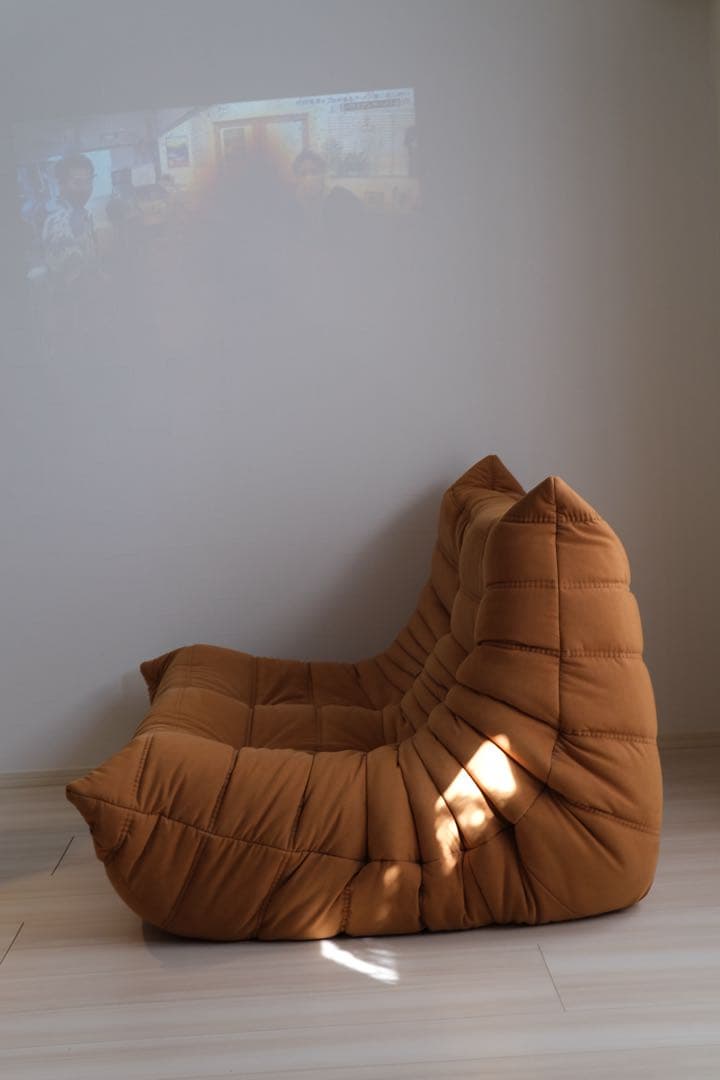 リーンロゼ　ligne roset トーゴ2p ブラウン【廃盤カラー】