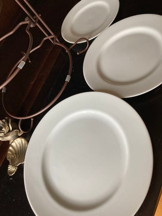 他ページおまとめにより在庫無しアフターヌーンティーセット３段可動式白いお皿3枚付