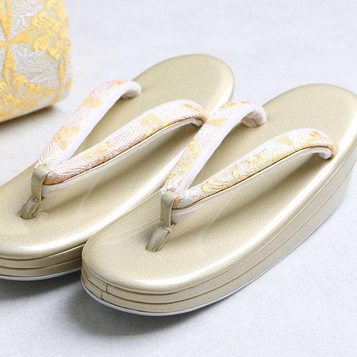 【新品】フォーマル用 帯地 草履バッグセット 24cm 03490