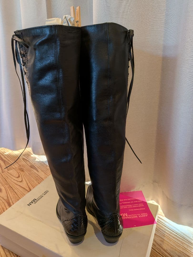 コムデギャルソン ジュンヤワタナベ ロングブーツ M ブラック
