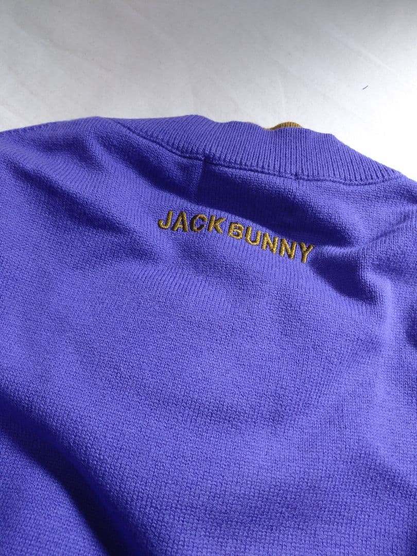 天竺セーター 紫 0サイズS ジャックバニー ゴルフウェア 新品 レディース