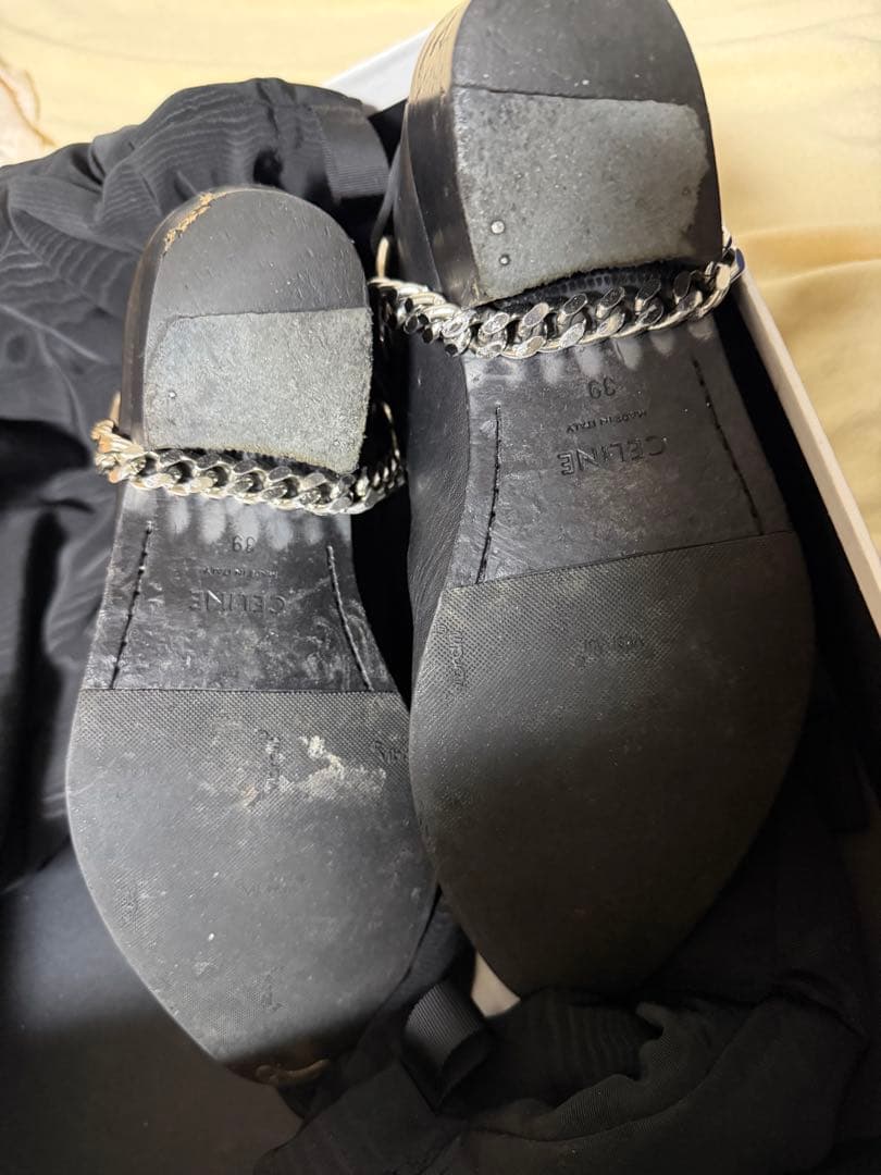 中古　CELINE カマルグ バイカー チェルシーブーツ　39　エディスリマン