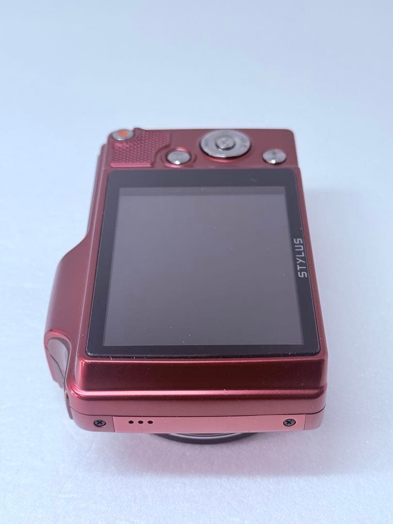 OLYMPUS STYLUS SZ-15レッド 動作確認済 24倍ズーム レトロ