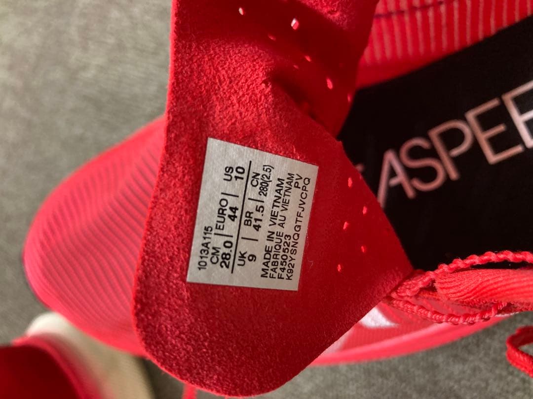 ASICS SPEED SKY レッド US 9