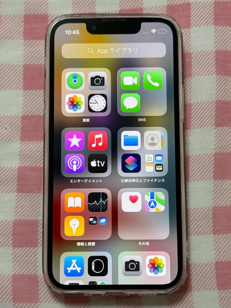 【美品】 iPhone 13mini 充電器&ケース付き