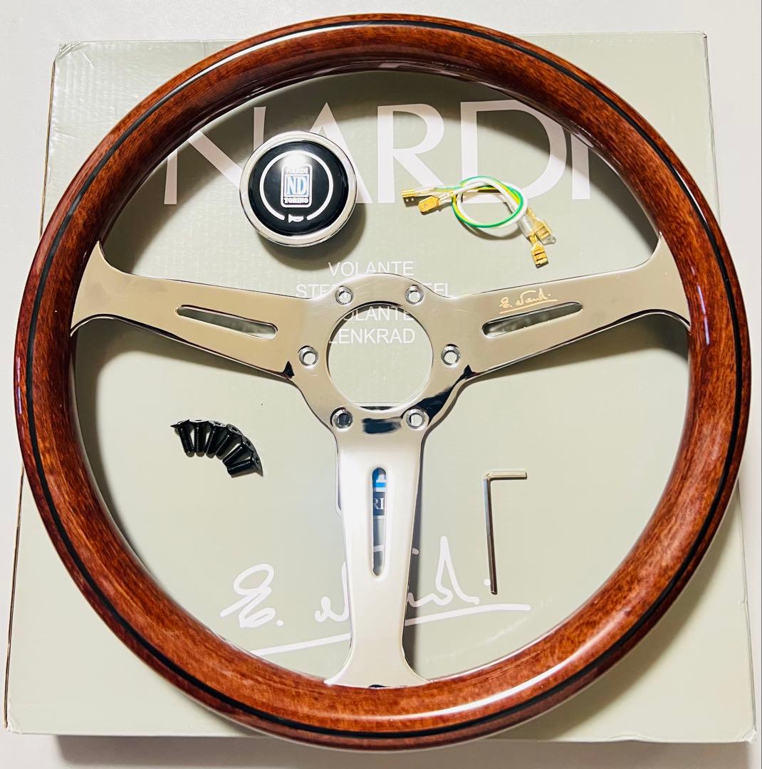 【大特価セール】ナルディ（NARDI）クラシックウッドステアリング　14インチ②