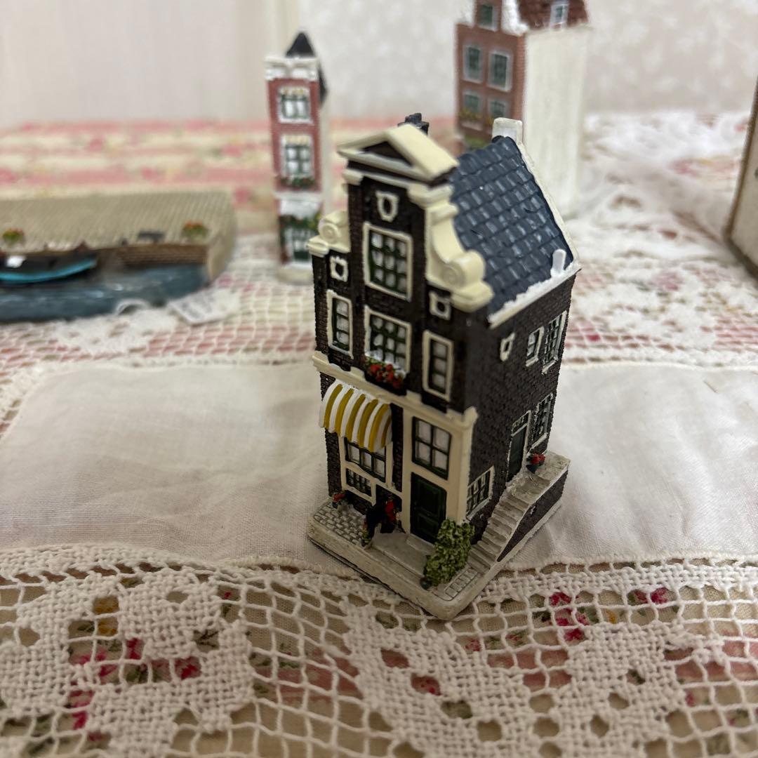 Amsterdam streetトレイと，ハウス4点の5個セット