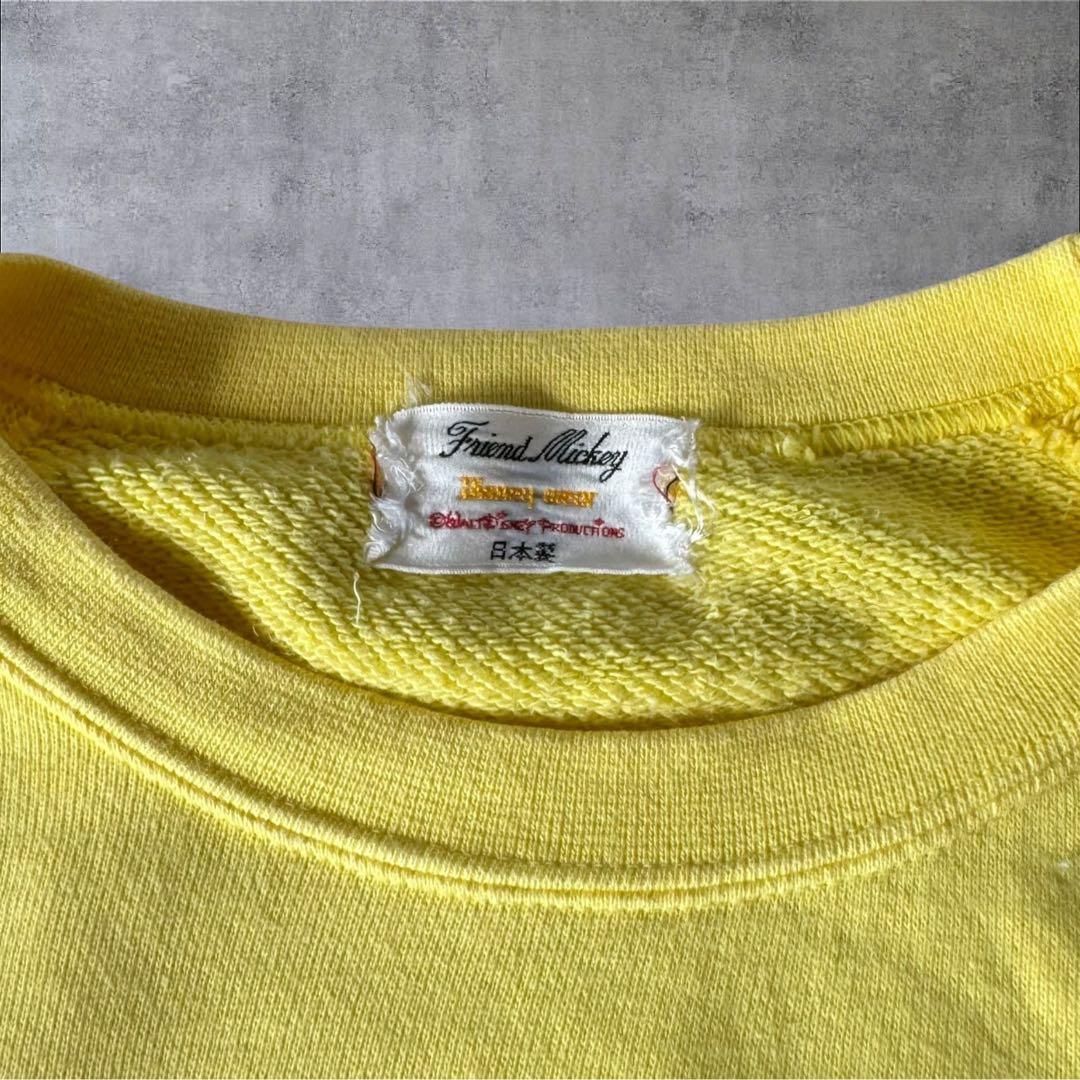 ヴィンテージ 70年代製MICKEY MOUSEミッキーマウス染み込みスウェット
