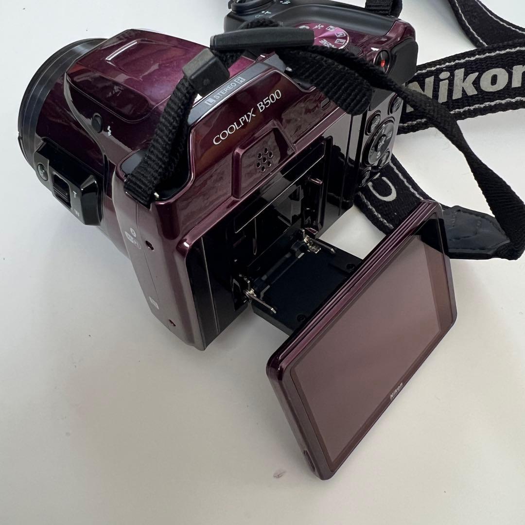 Nikon COOLPIX B500 紫 ストラップ ケース付き
