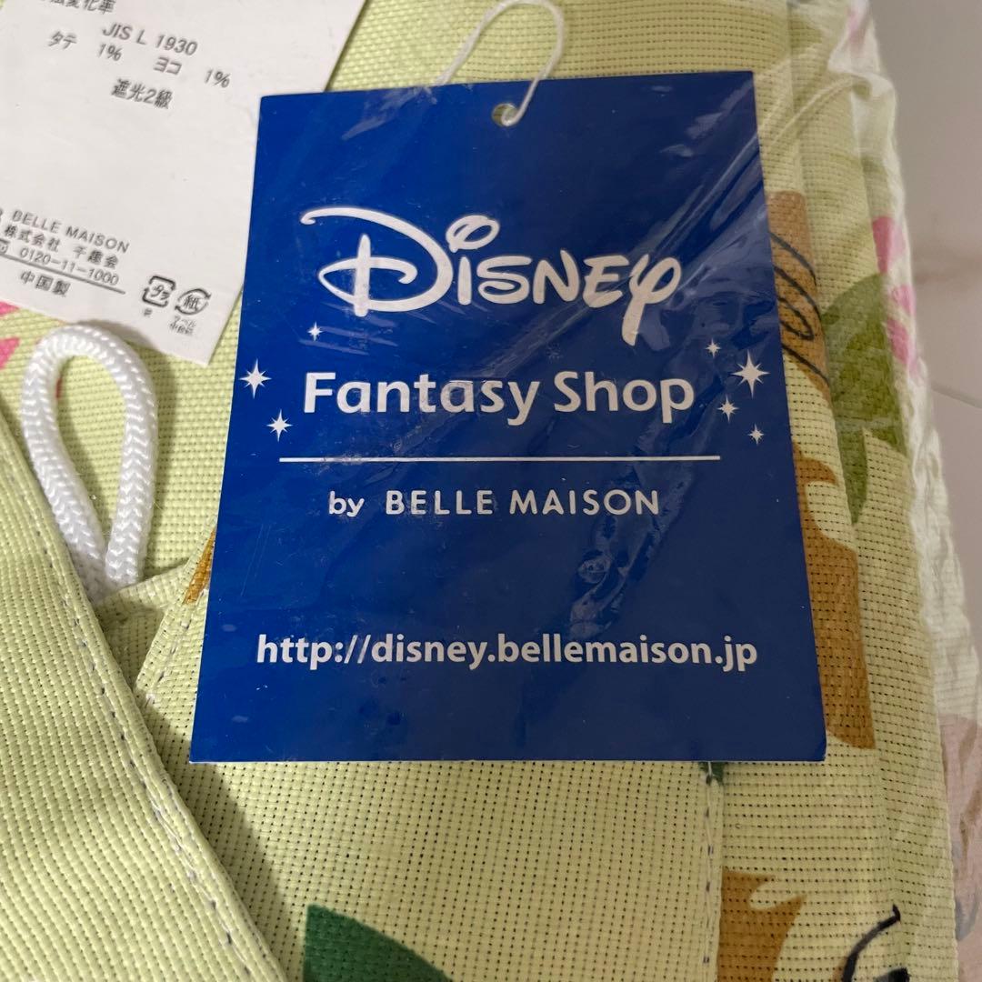 新品未使用✨ディズニー　チップとデール　遮光カーテン　グリーン　総柄　ベルメゾン