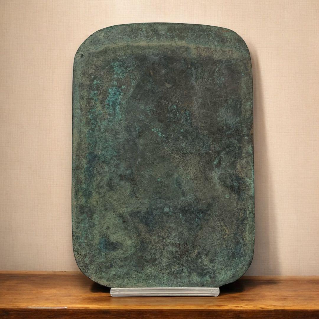 M463❀【本物】隠れキリシタン 踏み絵 聖母子像 銅製 絵踏 聖母マリア 青銅