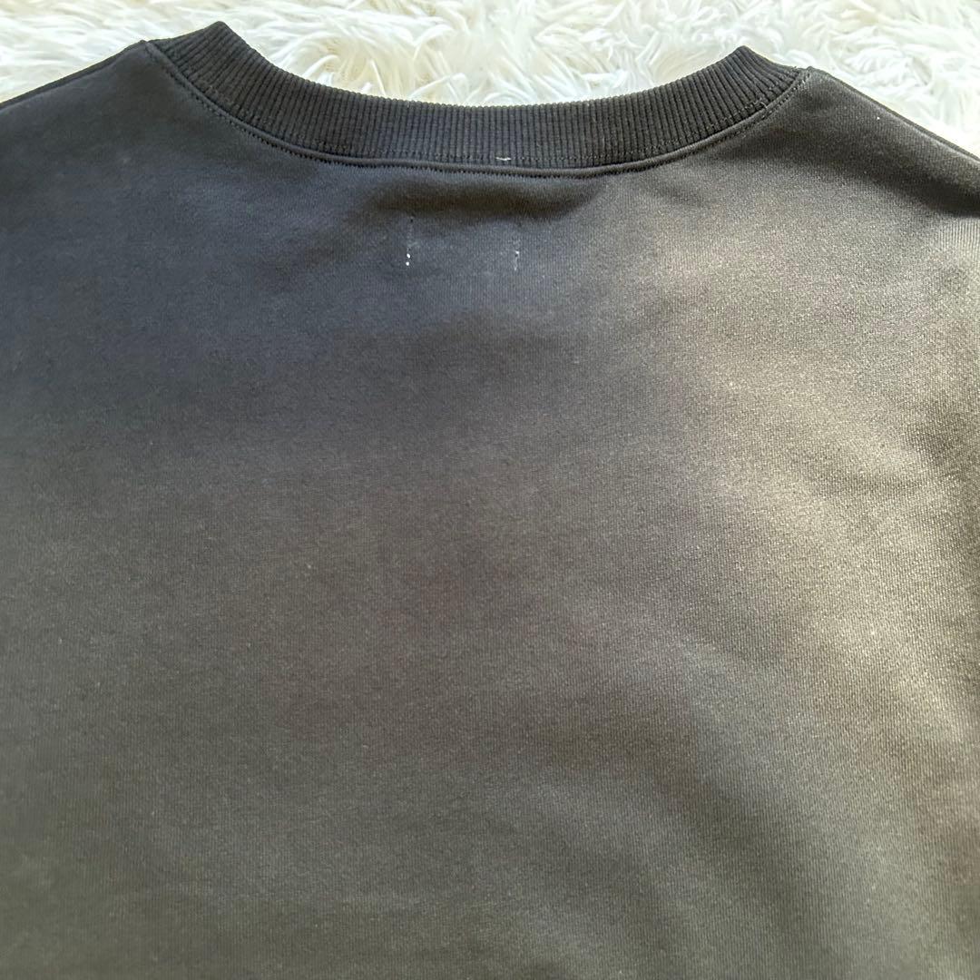 Bibiy. B.GIRLS TOP ロゴスウェット トレーナー　黒　サガラ刺繍