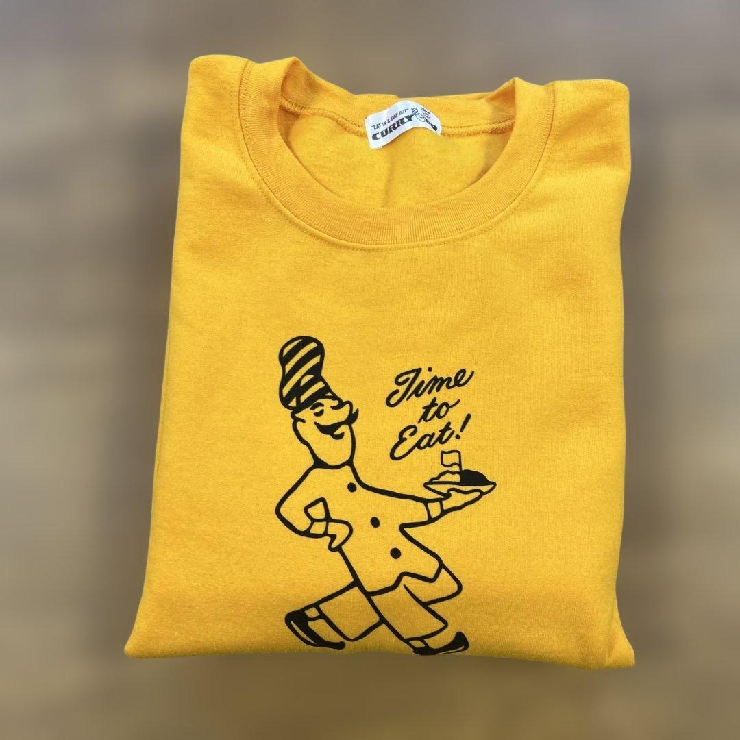Curry Up スウェット　イエロー Lサイズ
