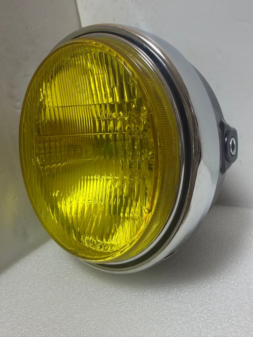 当時物IPF凹みレンズ付きヘッドライトASSY/イエローレンズシビエCIBIE
