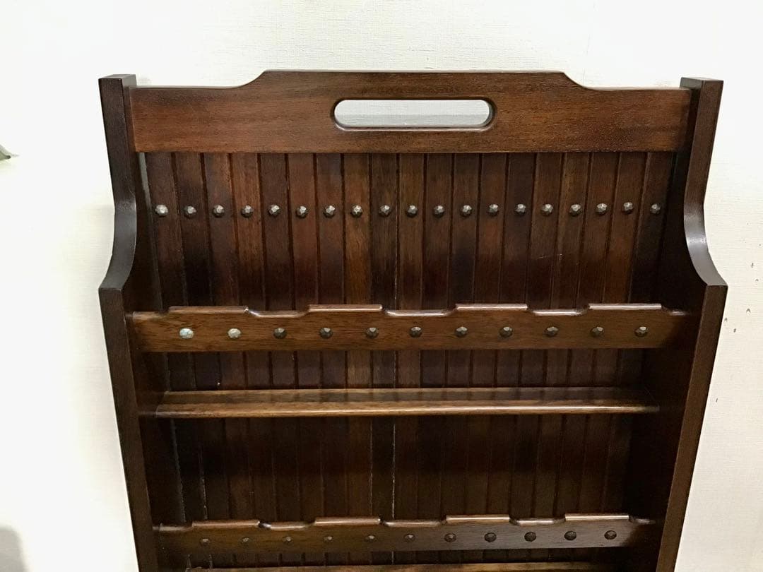 まるうめ☆管594☆カリモク家具☆レトロ☆スリッパラック☆多目的ラック