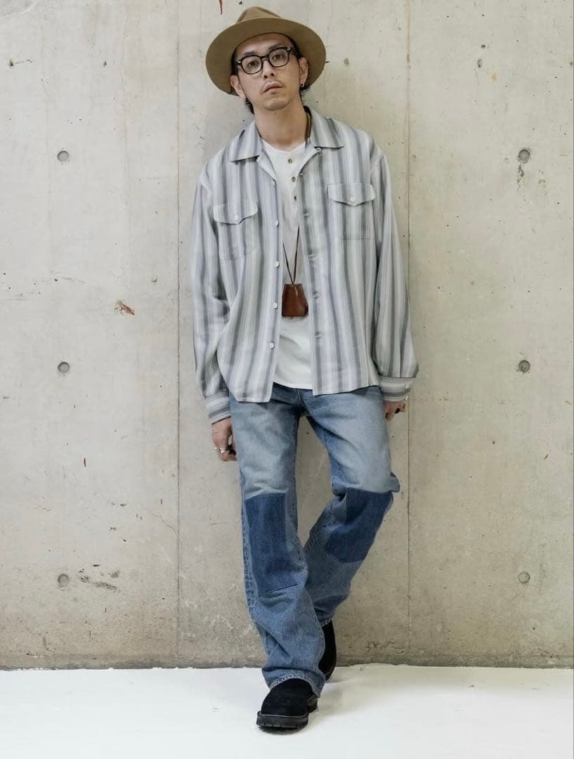 トップス PABLO VINCI Ombre striped shirt