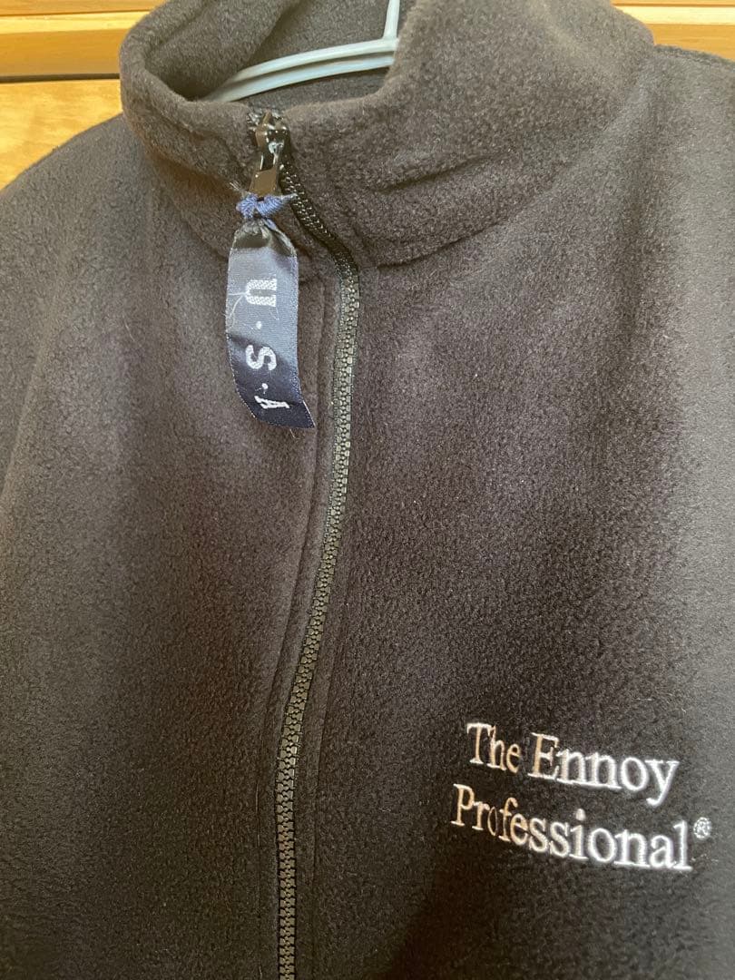 希少ennoy フリースベスト ブラック XLサイズ USA製　1stモデル