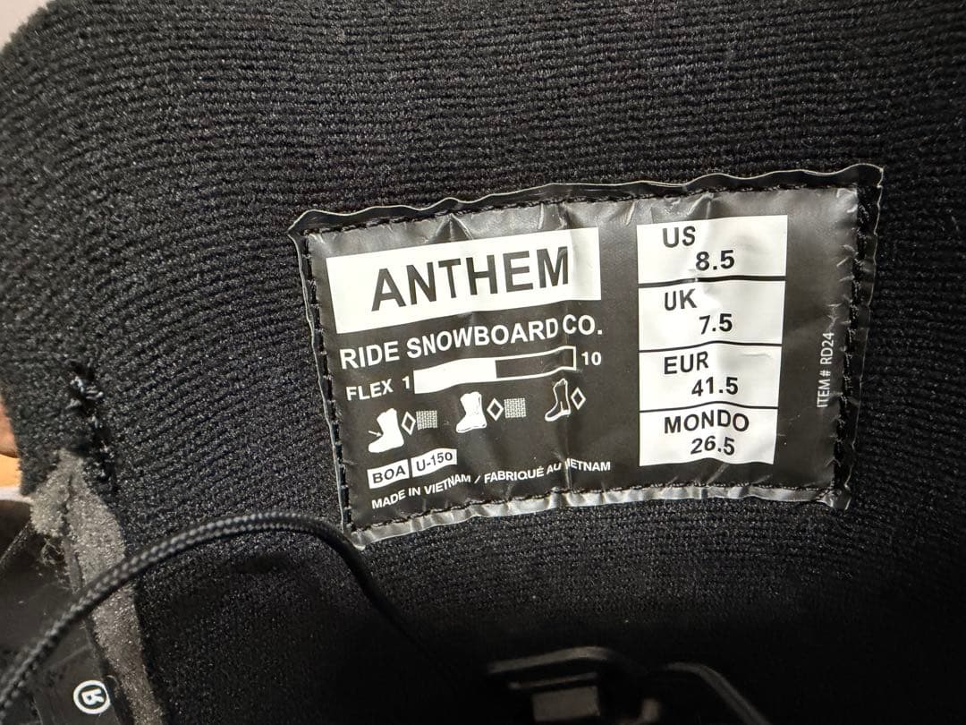 RIDE ANTHEMスノーボードブーツ