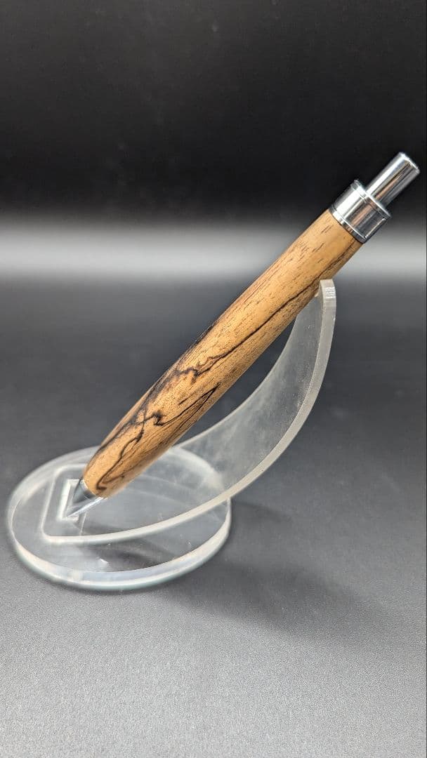 151ペン工房翌檜　黒柿　半孔雀杢　木軸シャーペン　木軸ボールペン　銘木　木材