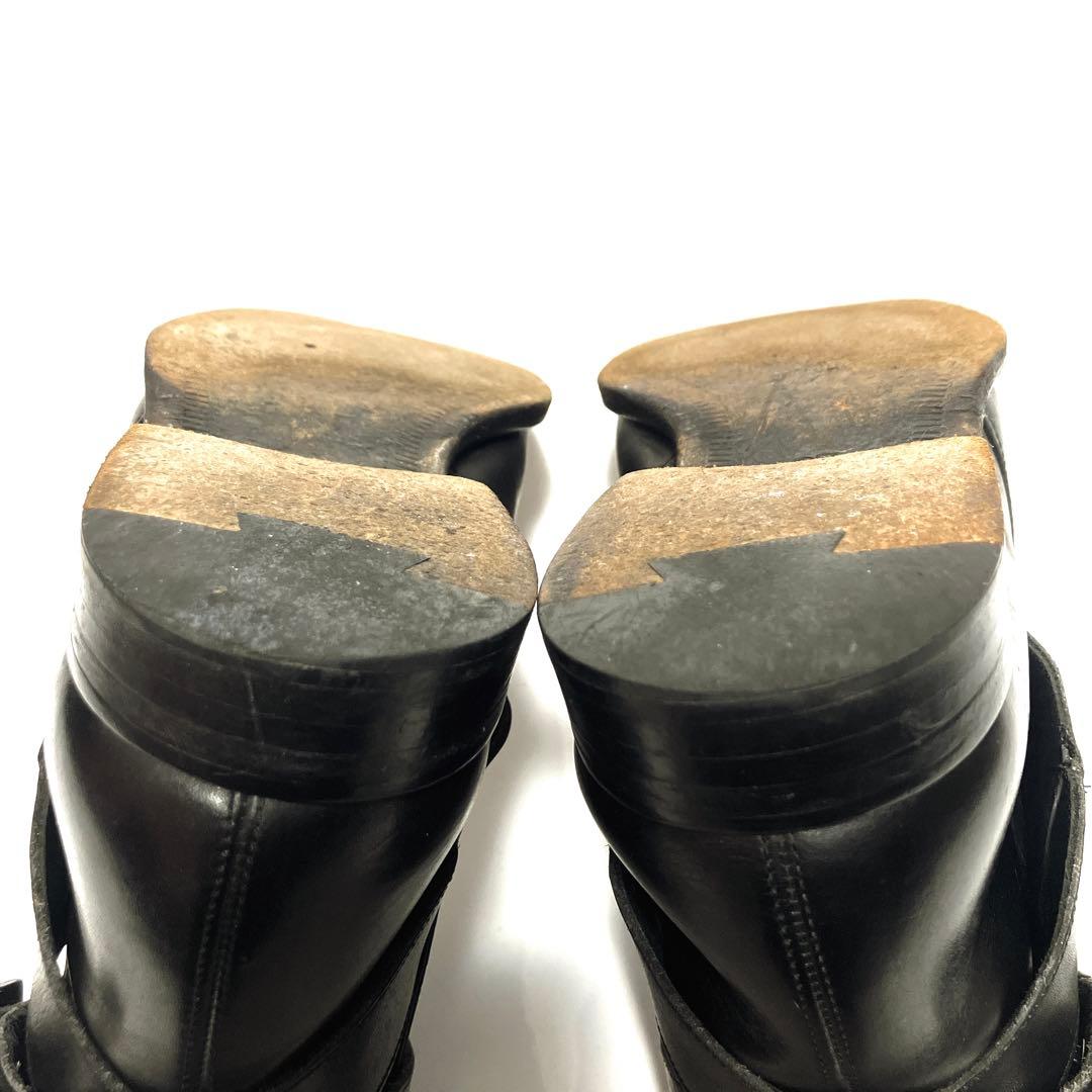 あ*ぇ様 BURBERRY バーバリー　ブラック ジョッパーブーツ　アンクルスト