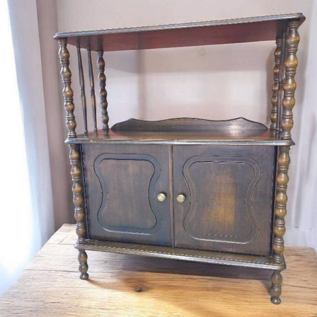 Najico ナジコ アンティーク家具 木製キャビネット 飾り棚 昭和レトロ