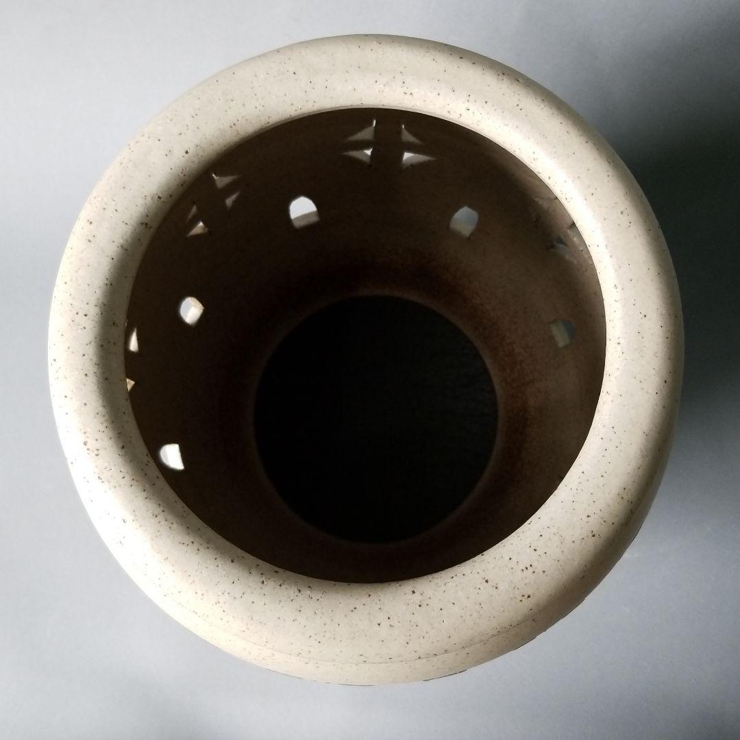 信楽焼傘立て  壷透かし 高さ４３cm