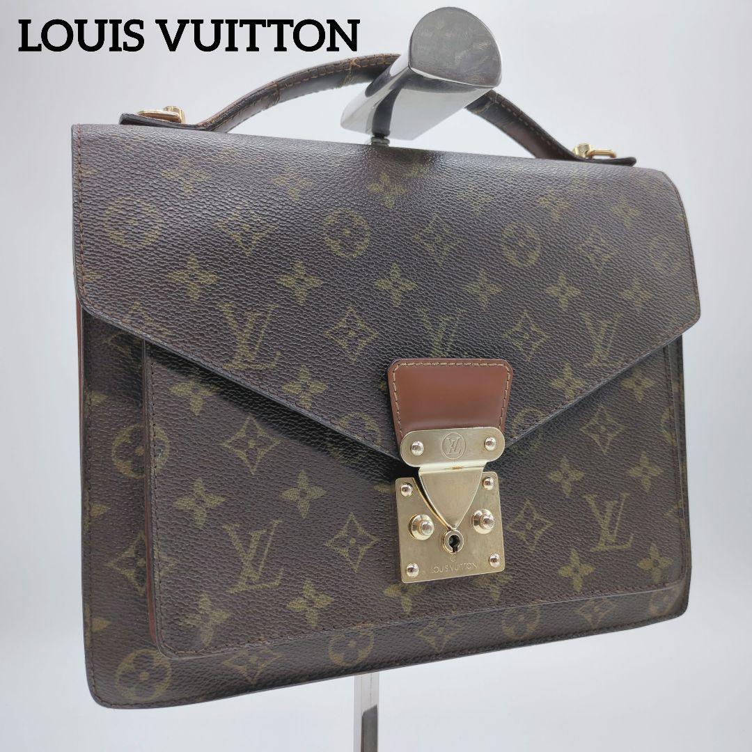 【入手困難・良品】ルイヴィトン☆モノグラム ブリーフケース モンソー28