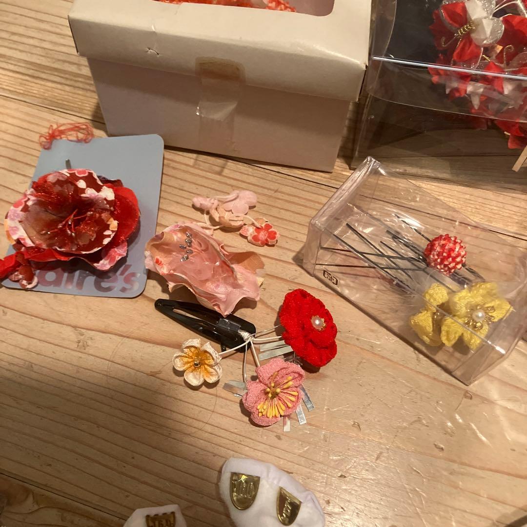 即日発送　七五三 帯　髪飾り 足袋　草履　まとめ売り　女の子　はこせこセット