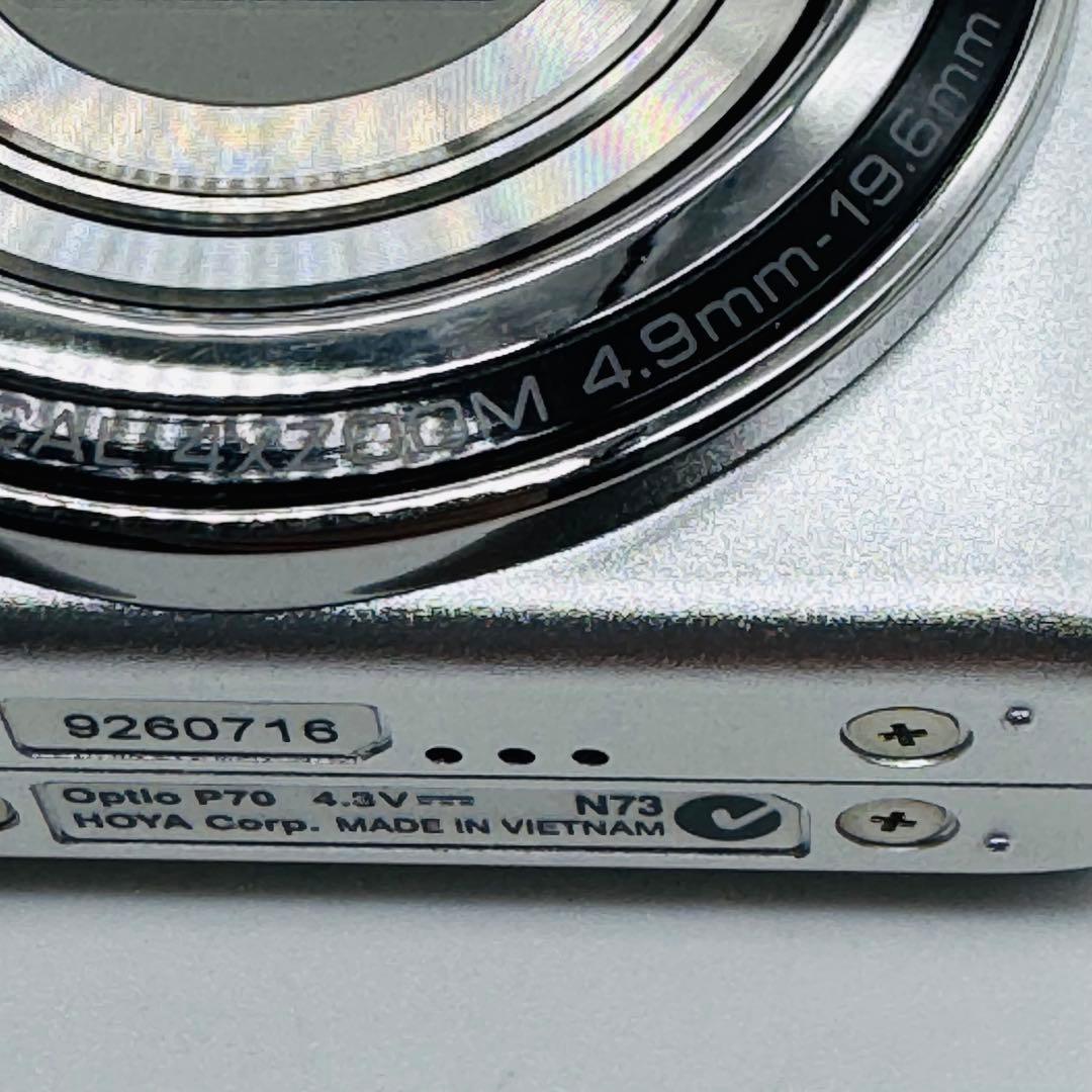 【極美品・箱付き】PENTAX Optio P70 シルバー 付属品充実