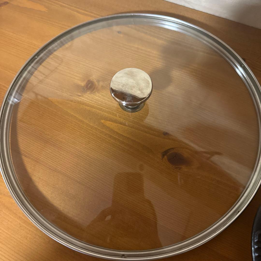 ストウブ staub グリルパン ガラス蓋付 鋳鉄 ブラック 26cm