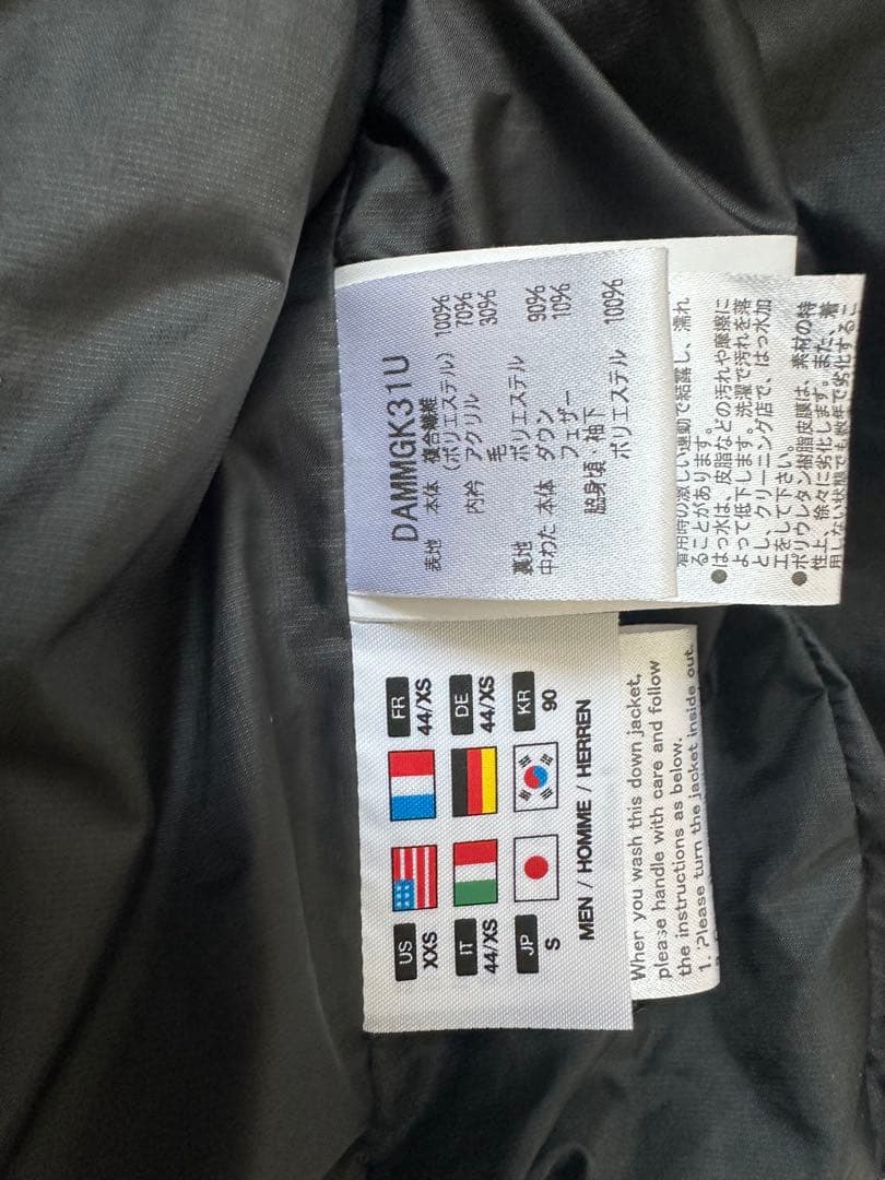 【極美品】DESCENTE 水沢ダウン　アンカー　S ブラック