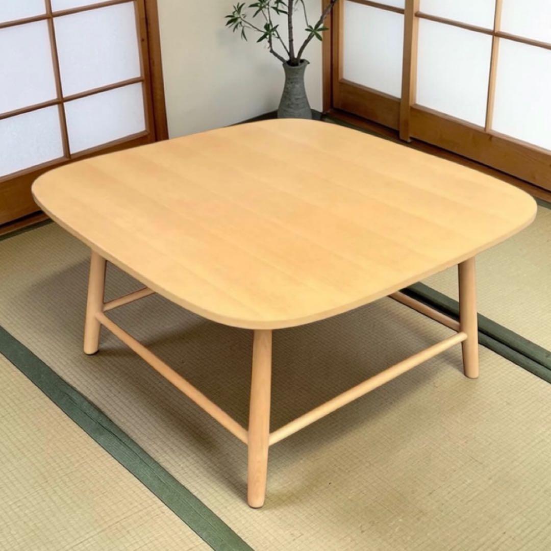 HR283 秋田木工　曲木　ローテーブル　75cm 209EB