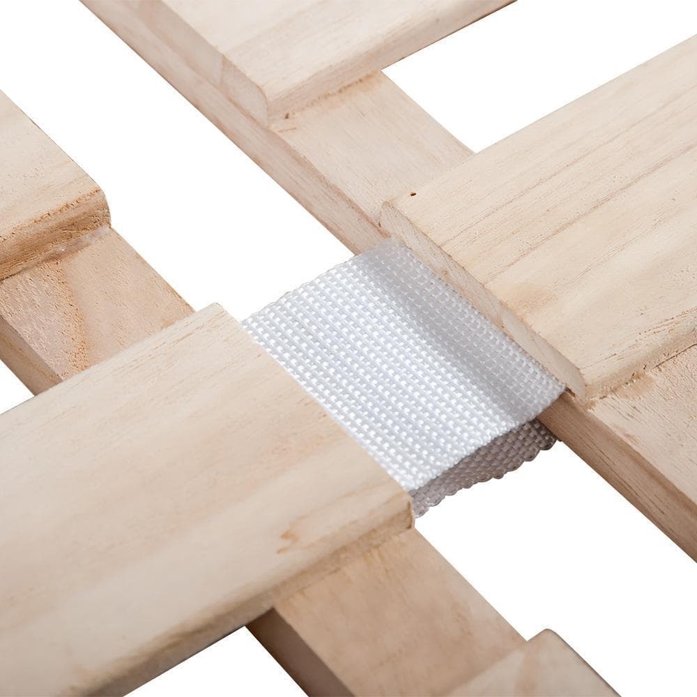 すのこベッド折りたたみ天然桐四つ折りベッドフレーム　木製セミダブル4折桐木床SD