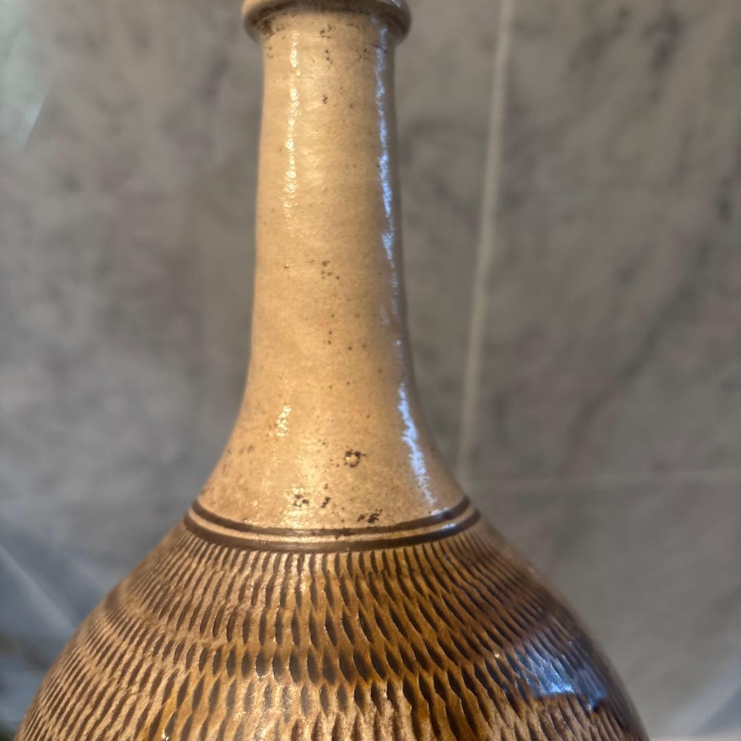 ヴィンテージ作家さんサイン民藝 手仕事が芸術的な他とは一線を画す小石原焼の花瓶