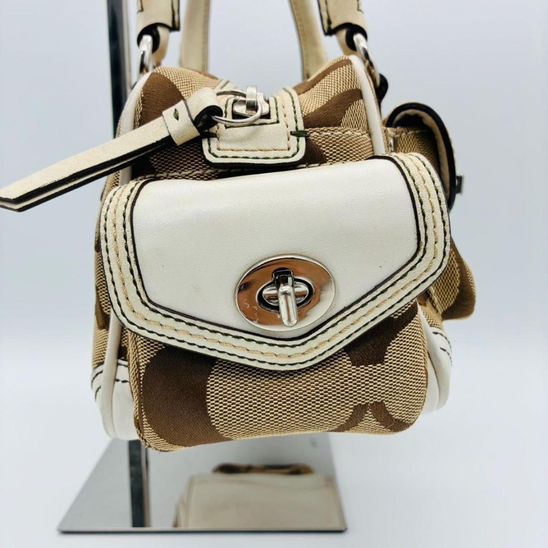 archive y2k コーチ ターンロック ミニボストン ハンドバッグ