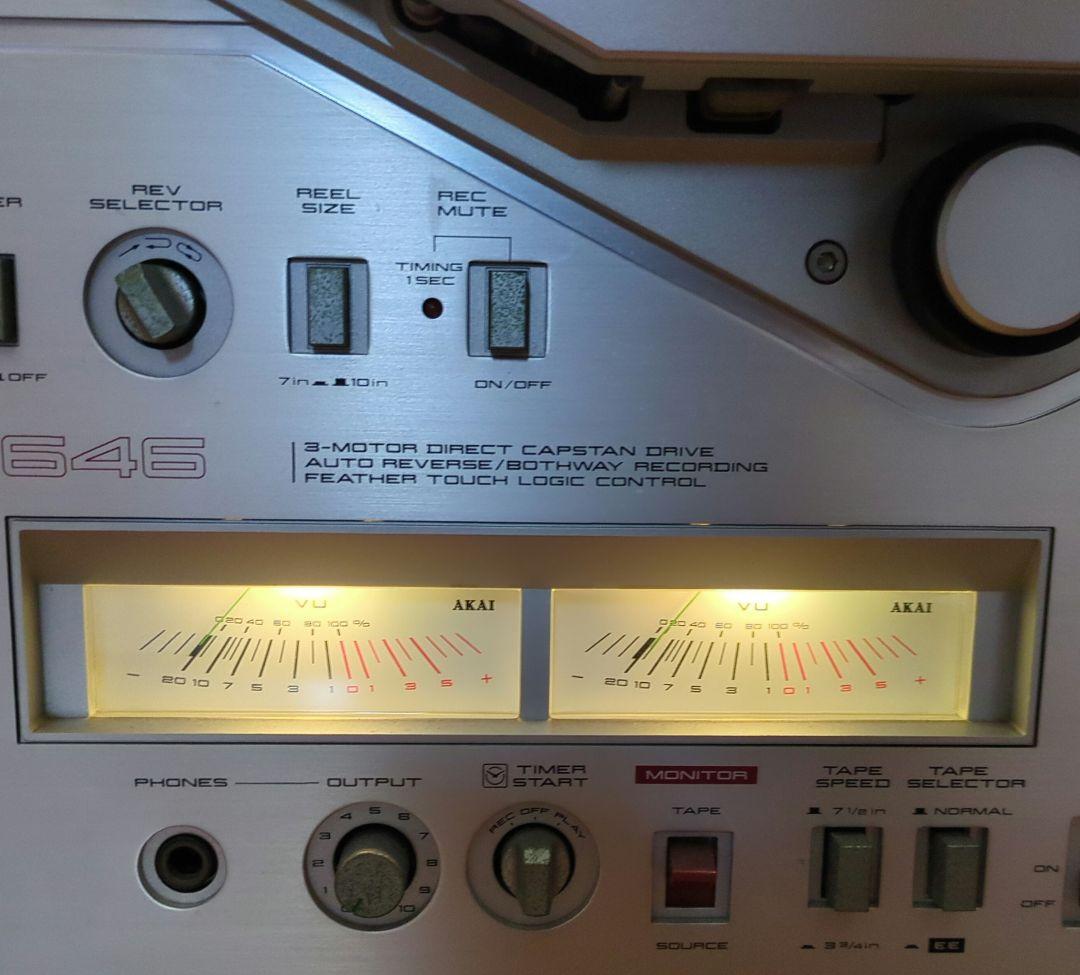 AKAI GX-646　オープンリール　取扱説明書付き