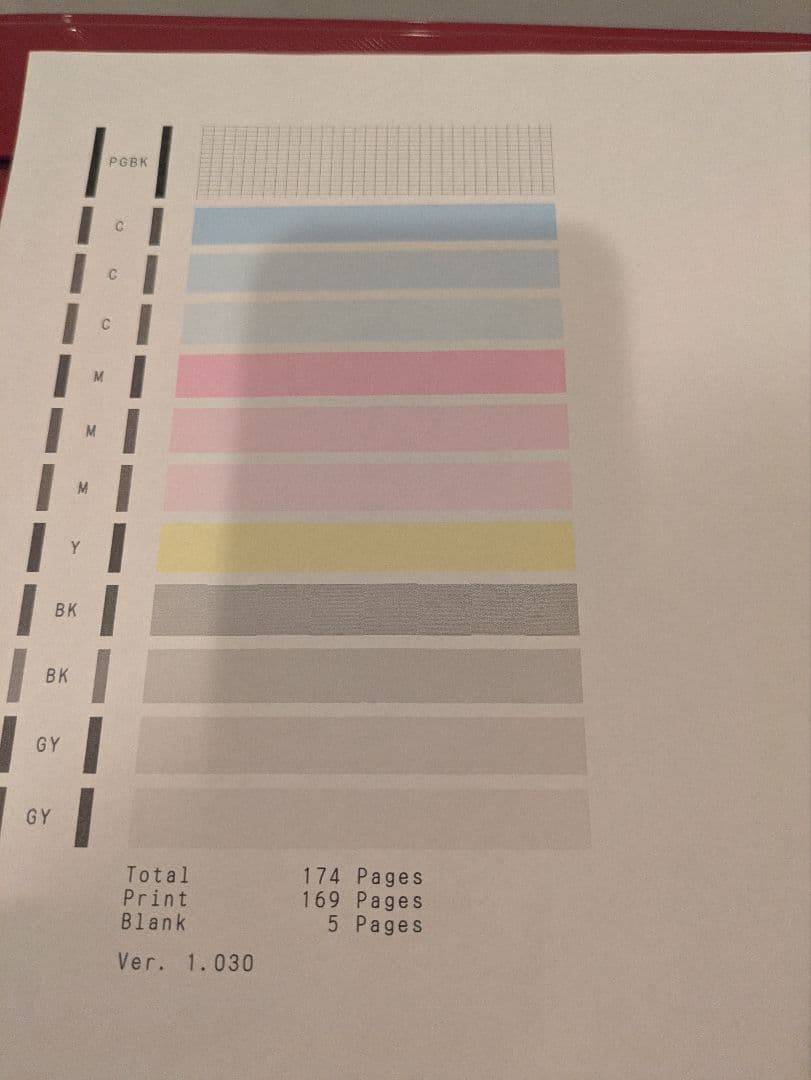 Canon PIXUS TS8330 印刷枚数 180枚 No.96