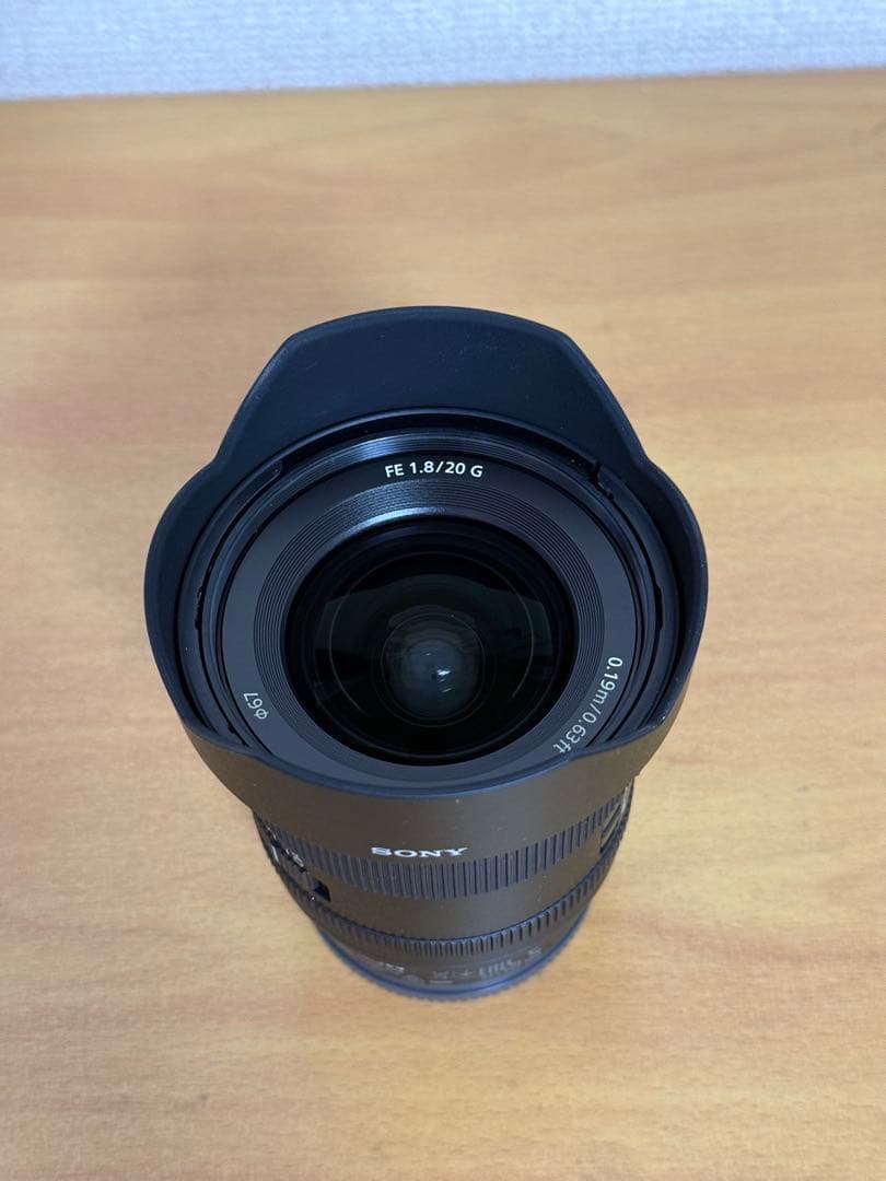 SONY FE 20mm F1.8 G Eマウントレンズ