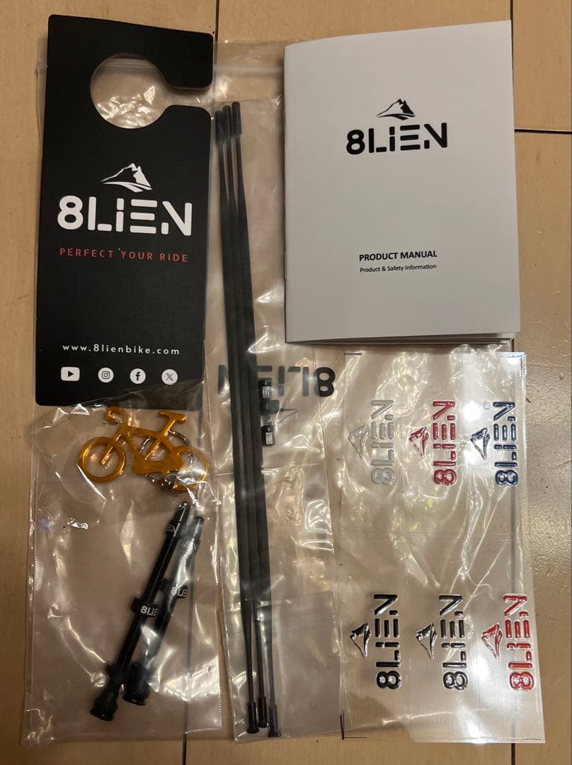 8LIEN（エイリアン）L5W Disc ホイール前後 ジャンク　シマノフリー