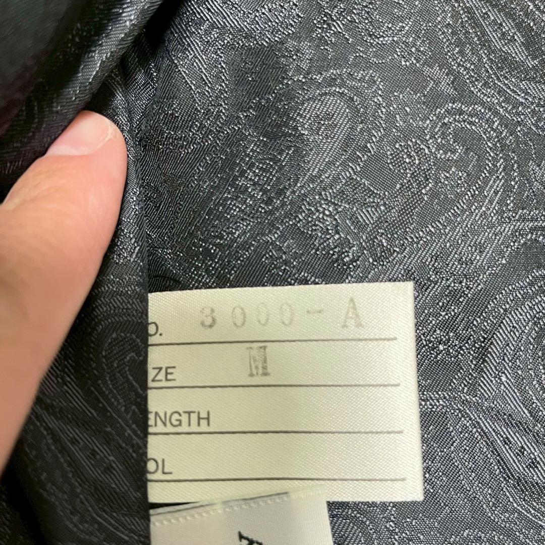 イタリア製 レザー ベスト オーストリッチ 型押し ブラック メンズ