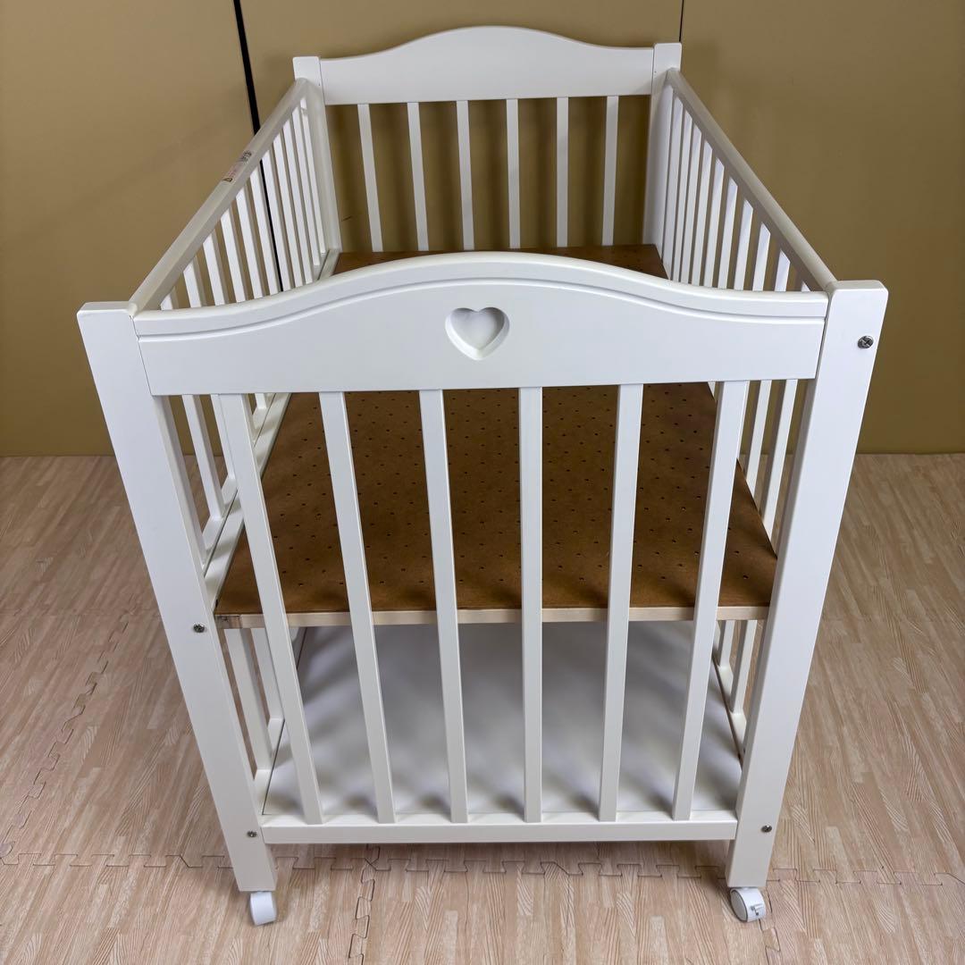 ☆除菌清掃済☆　♡ハートが可愛い♡　☆美品☆　スリーピー　プロヴァンス　ホワイト