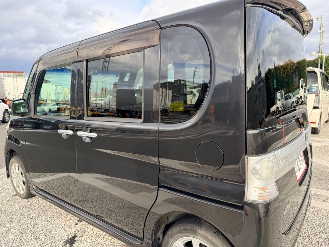 ダイハツ タントカスタム 車検 ナビ フルセグ 軽自動車 スマートキー ブラック