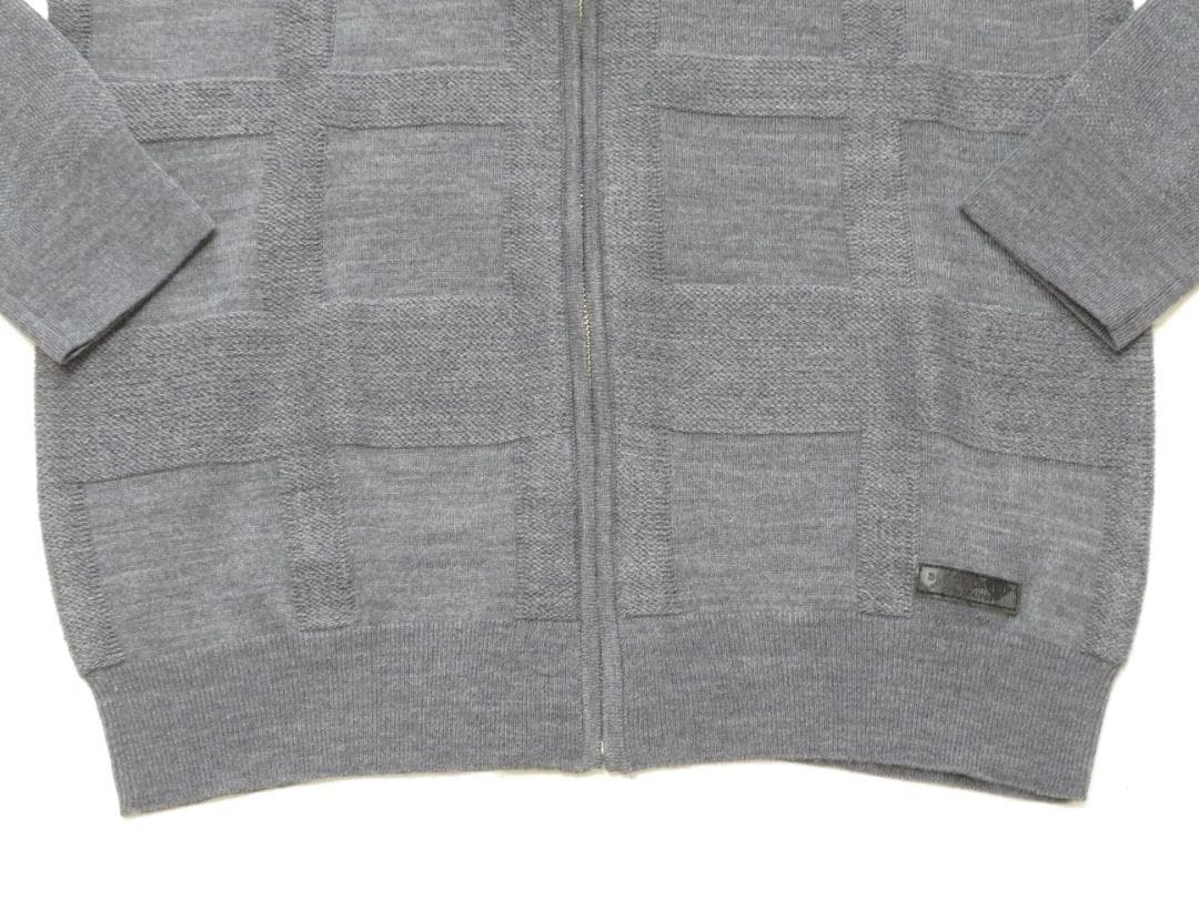 ブラックレーベル 　ジップアップニットセーターM　30,800円 グレー