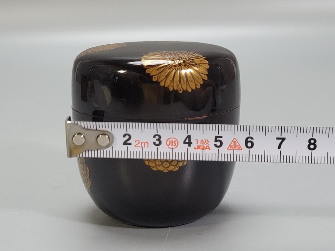 茶道具 菊蒔絵 棗 時代物