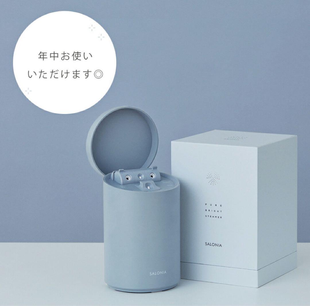 【新品、未使用】SALONIA ピュアブライトスチーマ　グレー