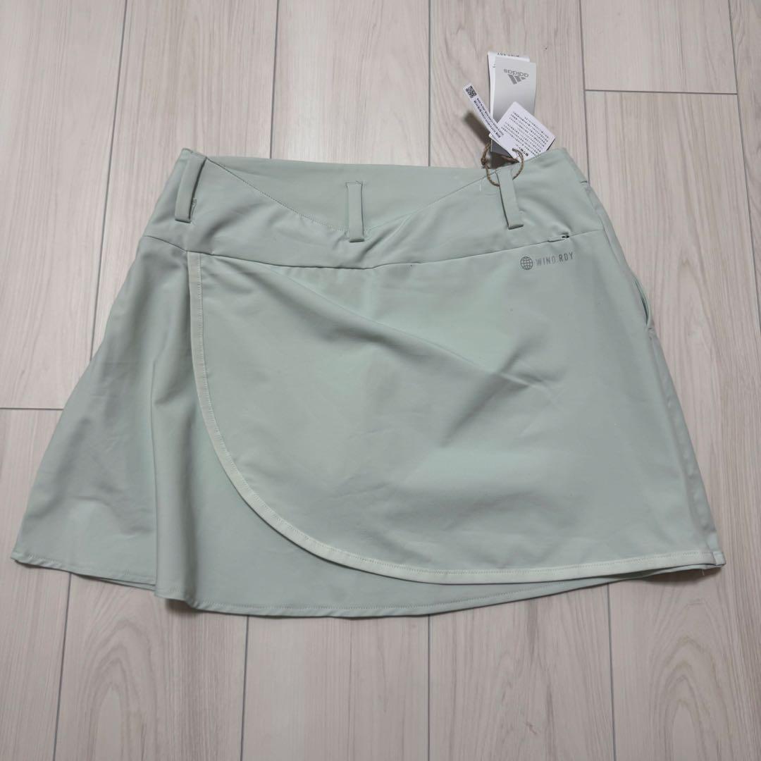 アディダス レディース ゴルフ セットアップ 長袖 セーター 巻きスカート 新品