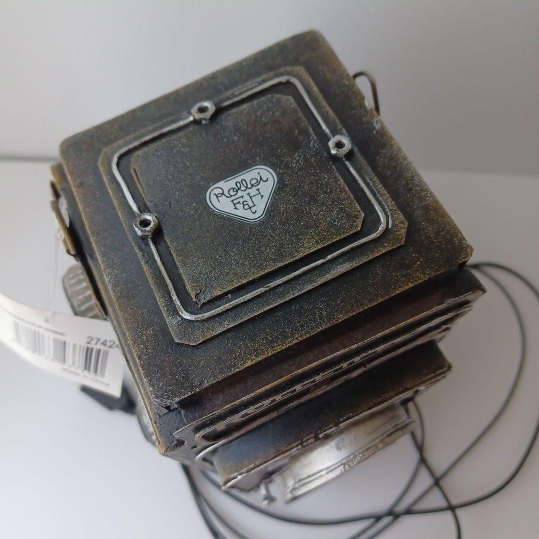 ブリキ　Rolleiflex　スピーカー　アンティーク　レトロ　二眼レフ　USB