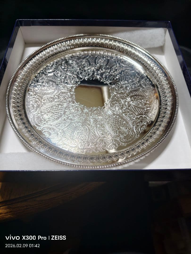 Mappin & Webbマッピン＆ウェッブ 銀シルバートレイ直径27cm 美品