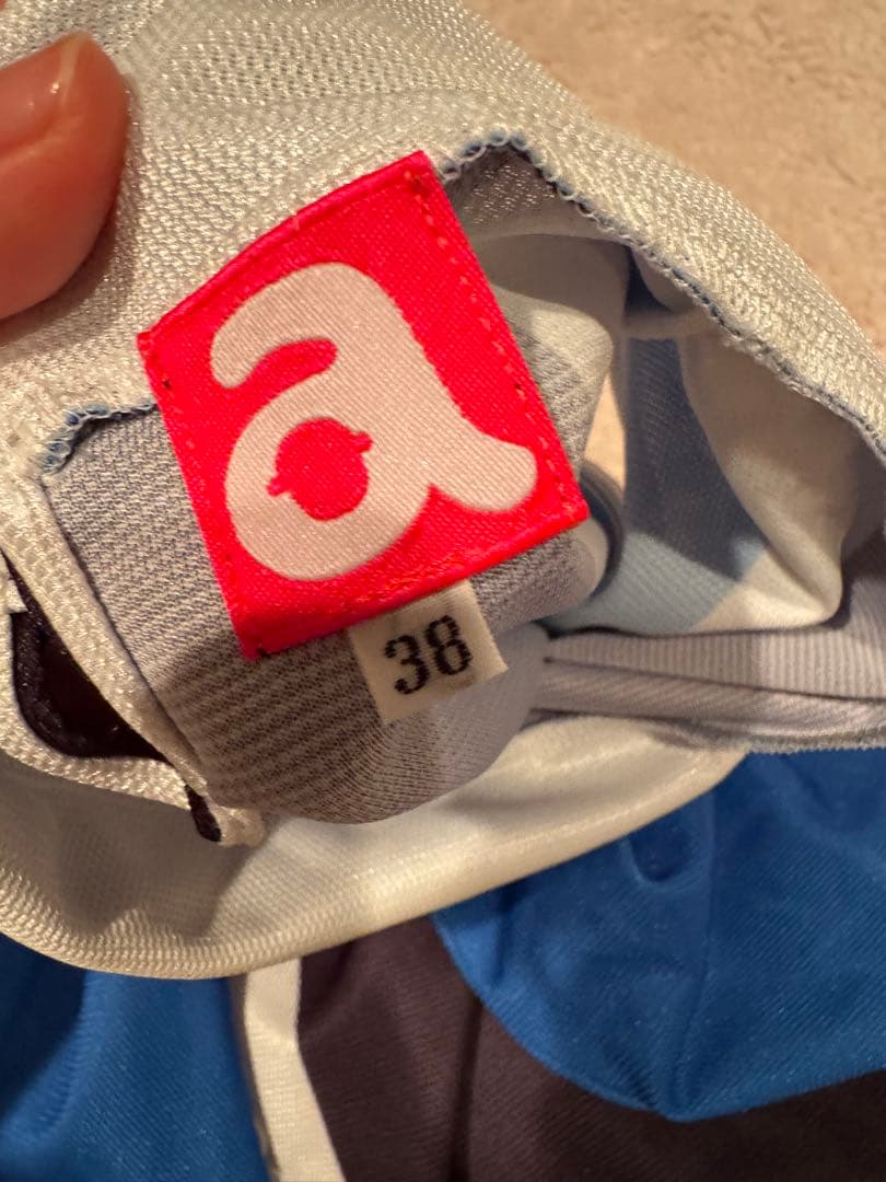 アルチビオ　ストライプ　ゴルフ 上下セット 38 黒　青